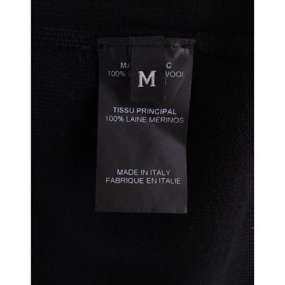 Vetements Logo Crewneck Knit Size M Mens Black Long Sleeve Sweater NWT - Picture 10 of 13